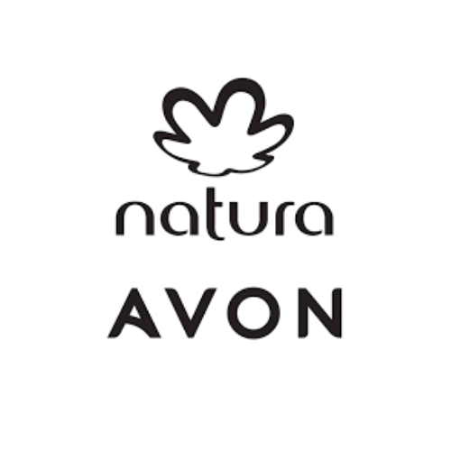 Logo with a stylized flower and the words 'nature' and 'AVON' beneath it.