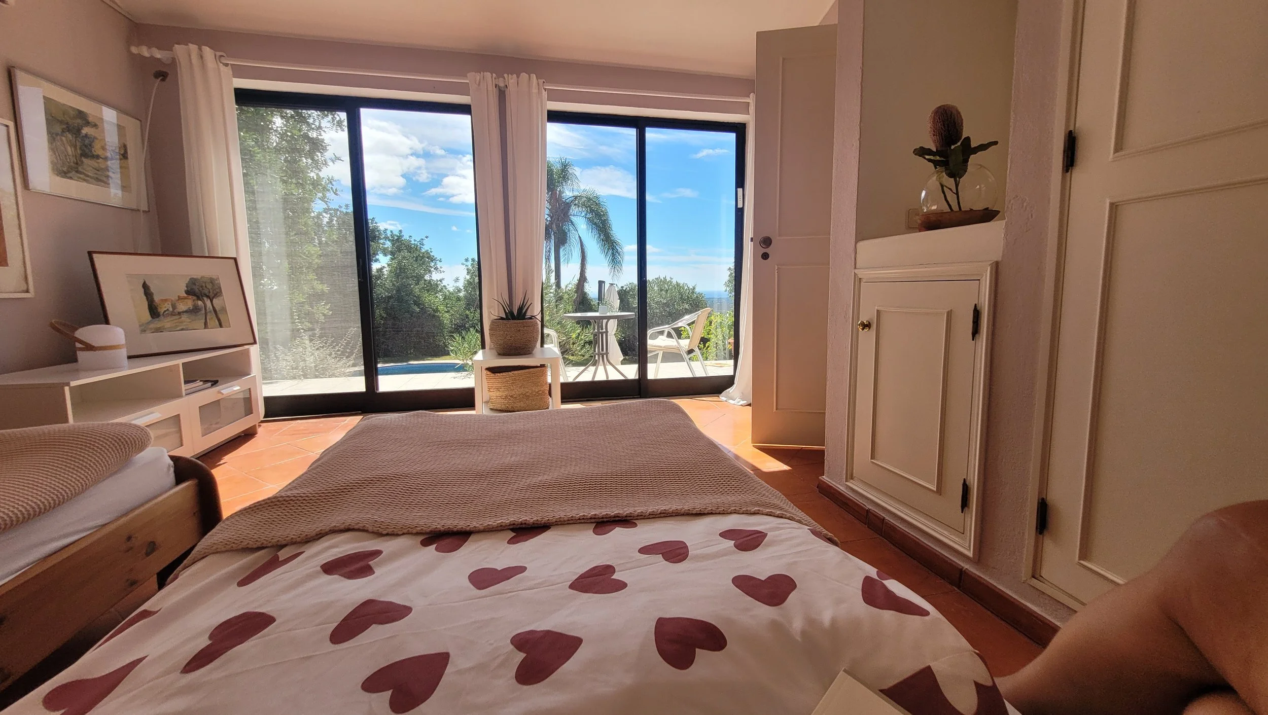 Ein Schlafzimmer im Gästebereich