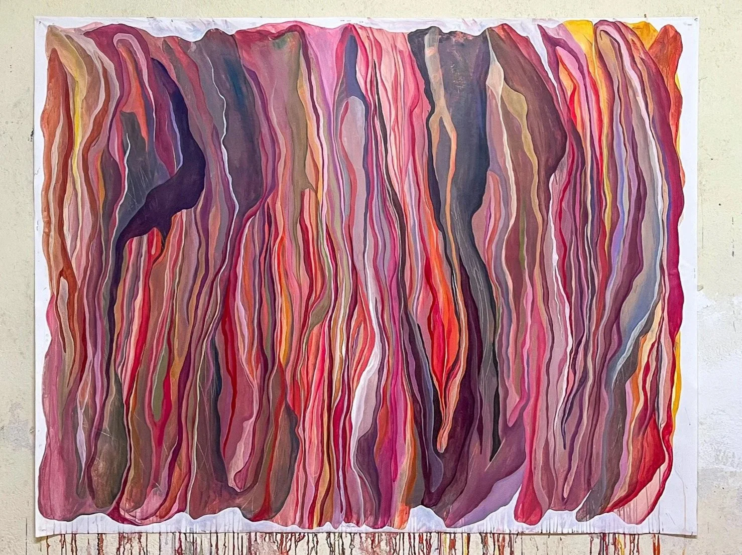 I can see you now. Acrylic on canvas, 190x150cm, 2025.