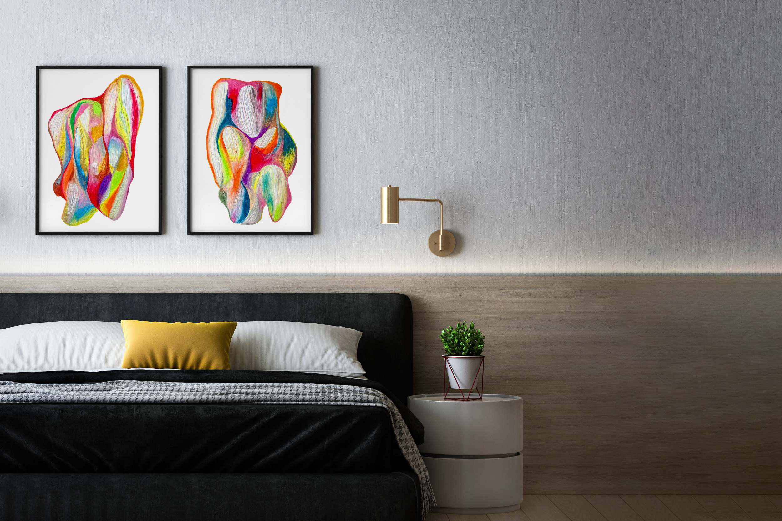 Free Two Posters in Bedroom Mockup.png