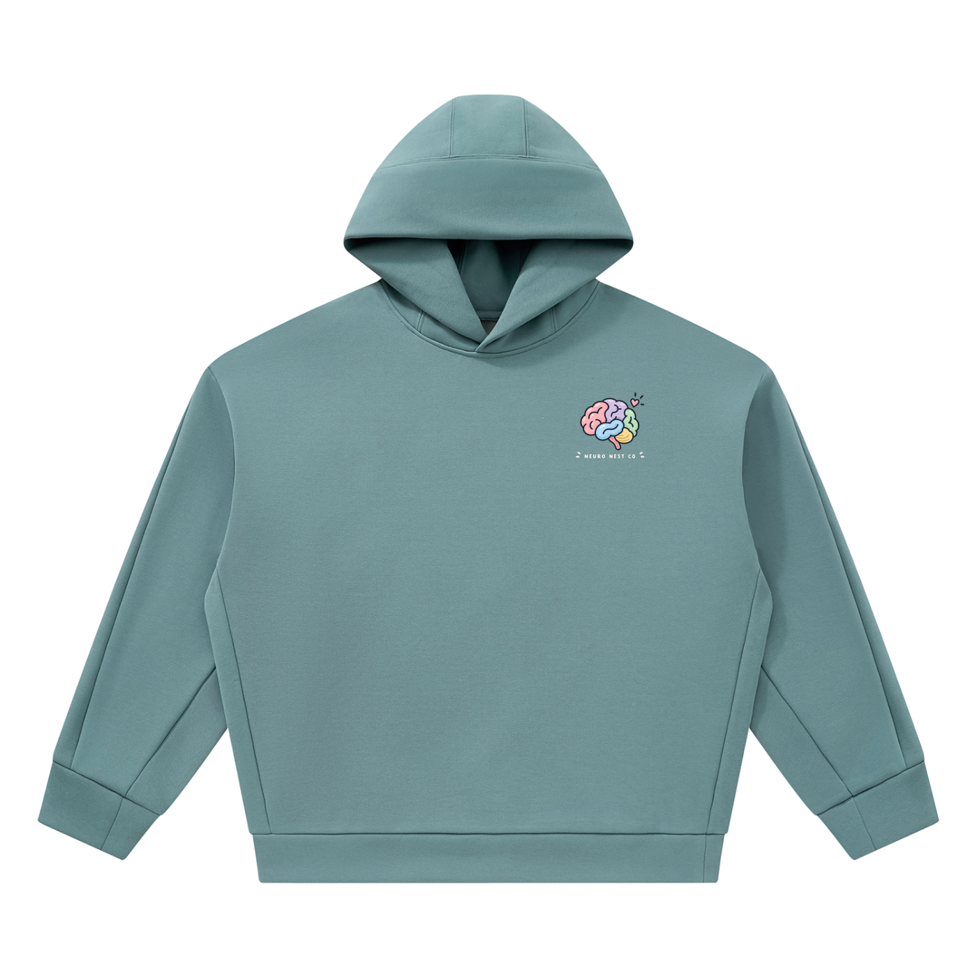 Neuro Nest Co. DBL Brain Unisex Heavyweight Fleece Boxy Hoodie