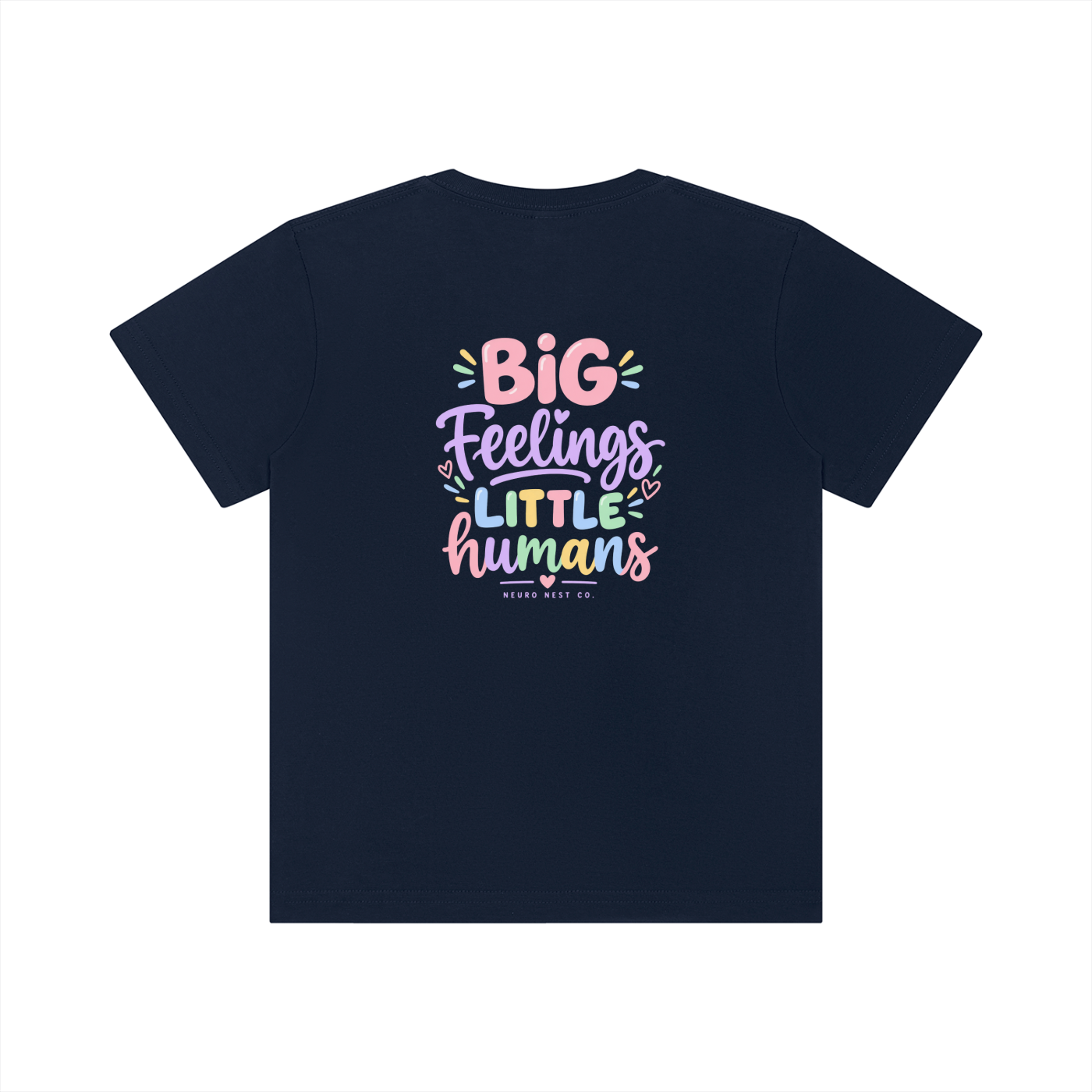 Big Feelings Little Humans -Kid's Crewneck Short Sleeve T-Shirt