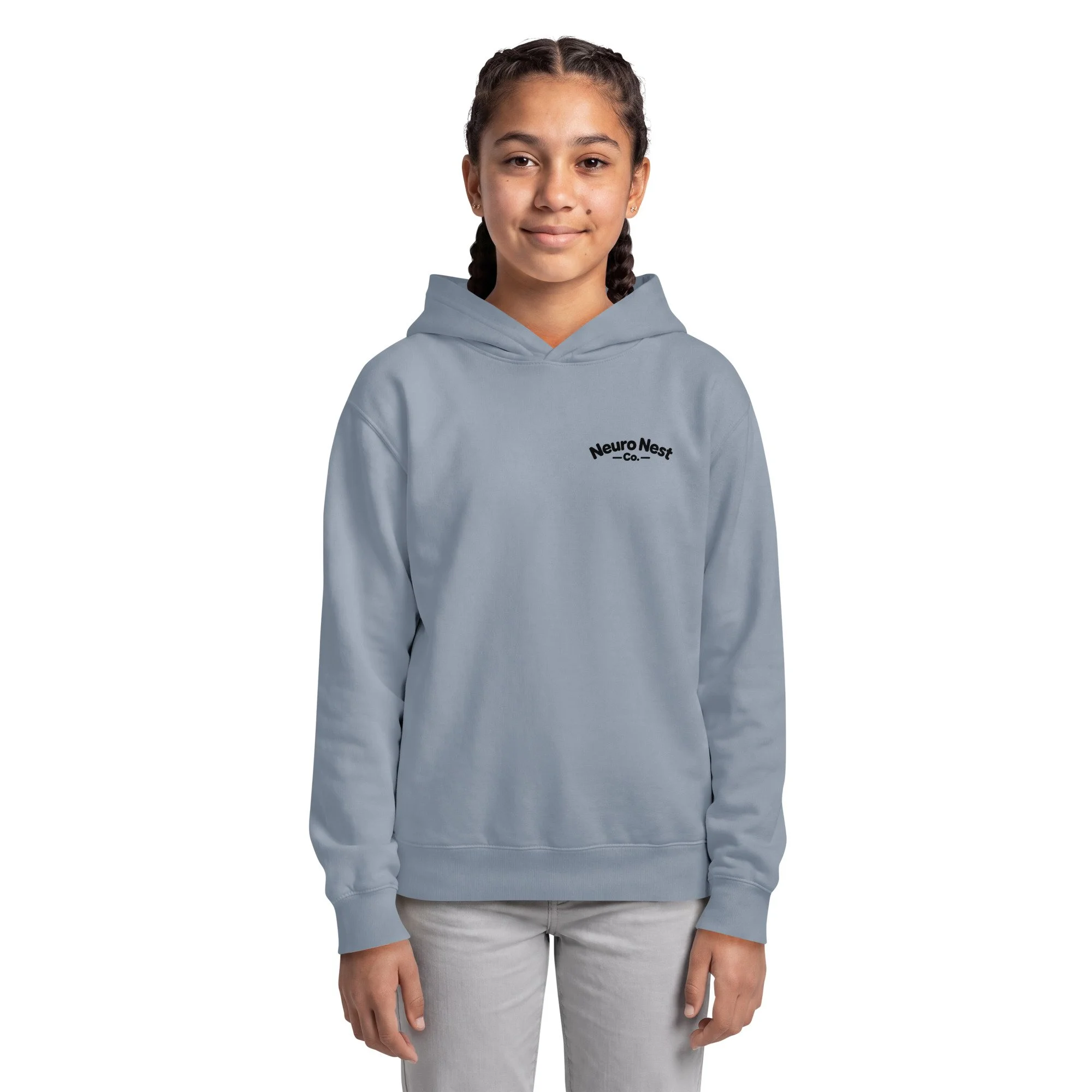Neuro Nest Co. Youth lightweight hooded sweatshirt