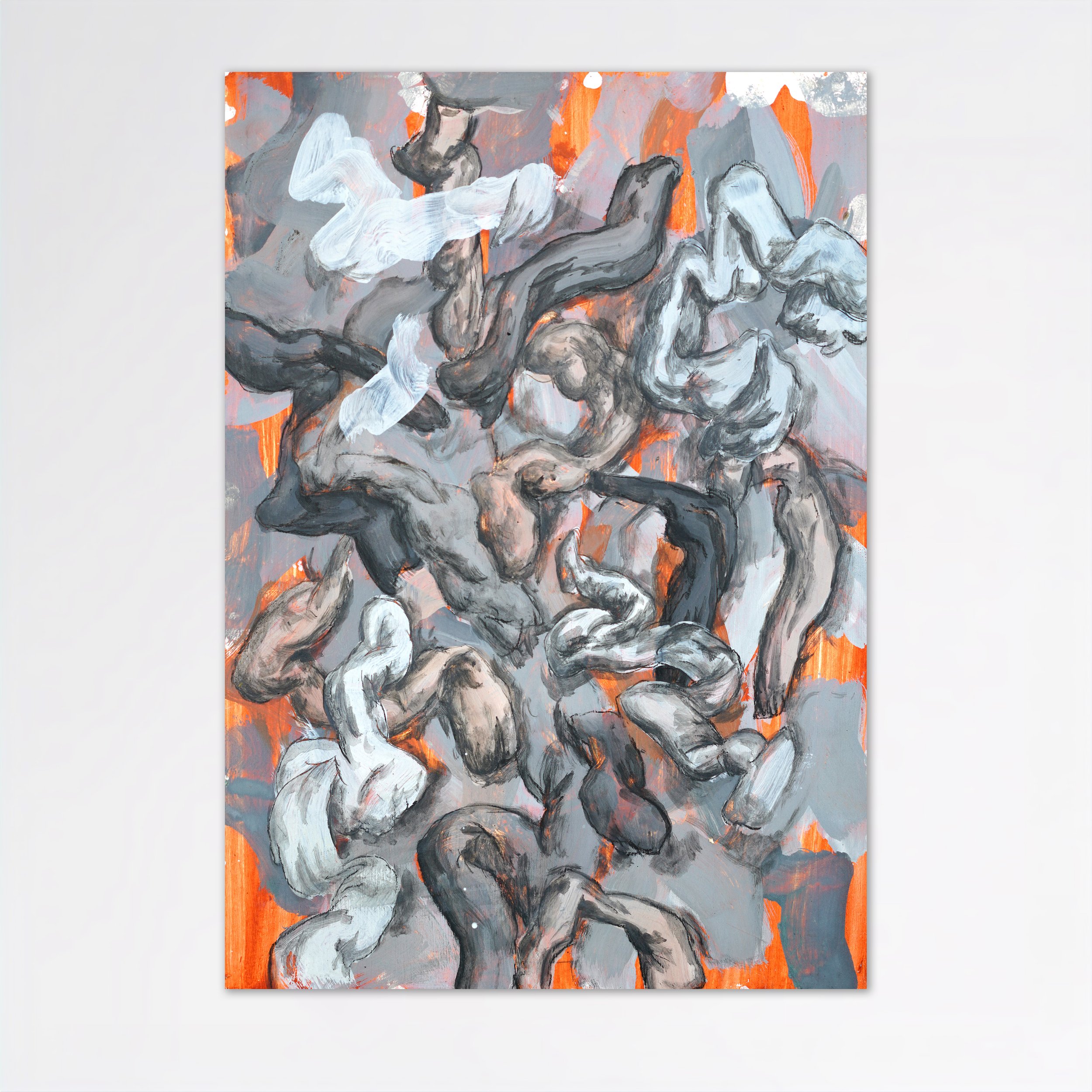 Study,
Tempera and charcoal on wood panel,
42 x 60 cm,
2026