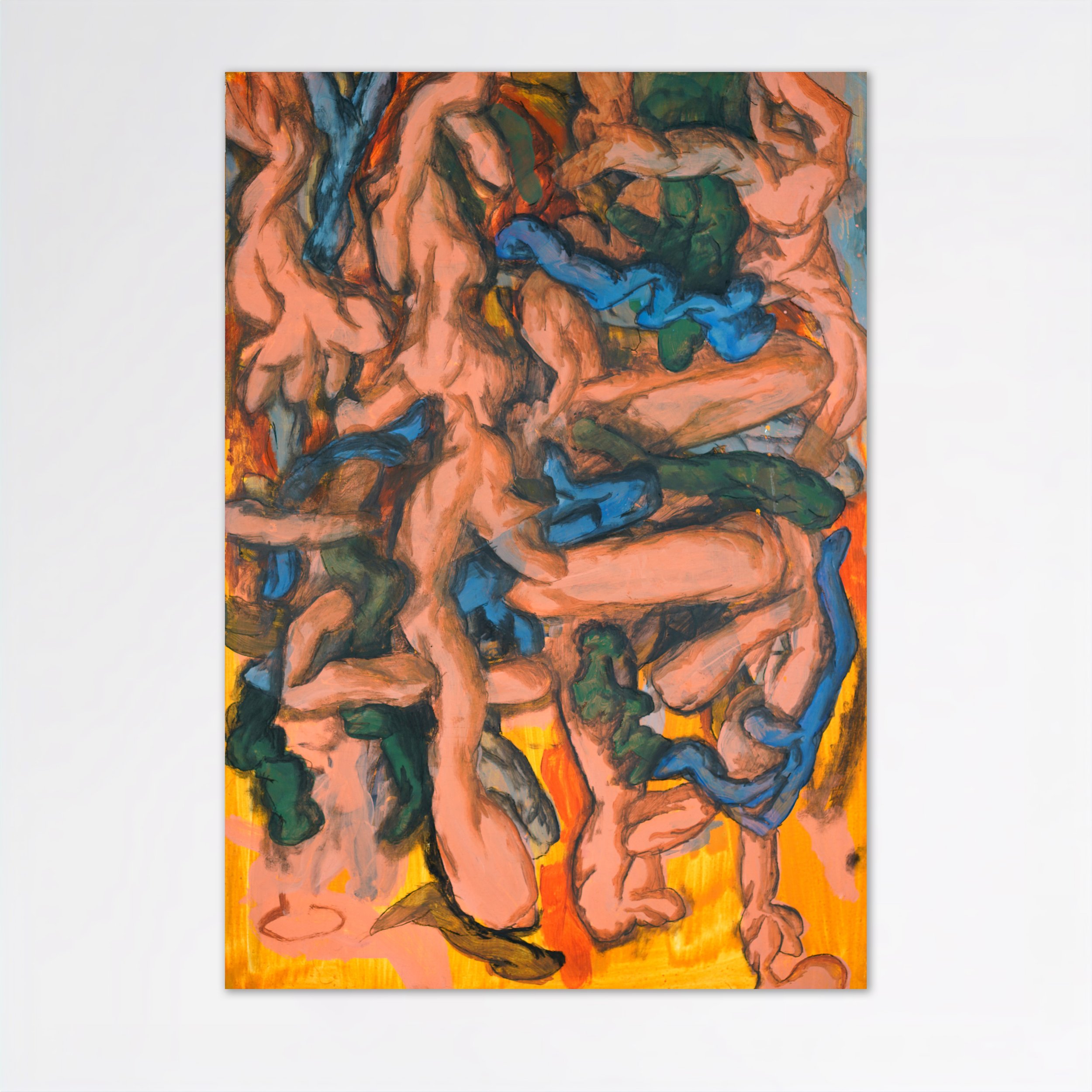 Study,
Tempera and charcoal on wood panel,
42 x 60 cm,
2026
