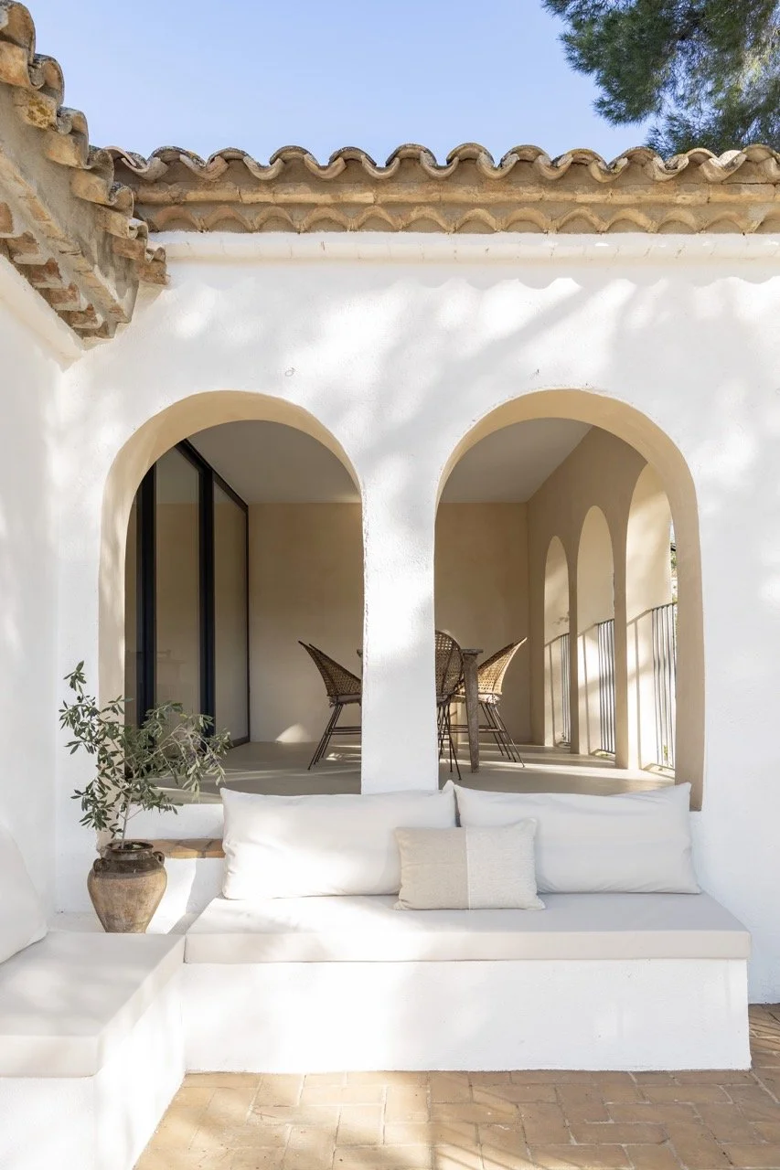 Mediterranean village house interior Penedès wine region