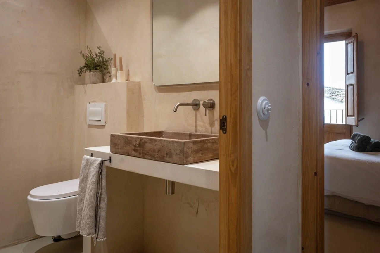 Mediterranean village house interior Penedès wine region