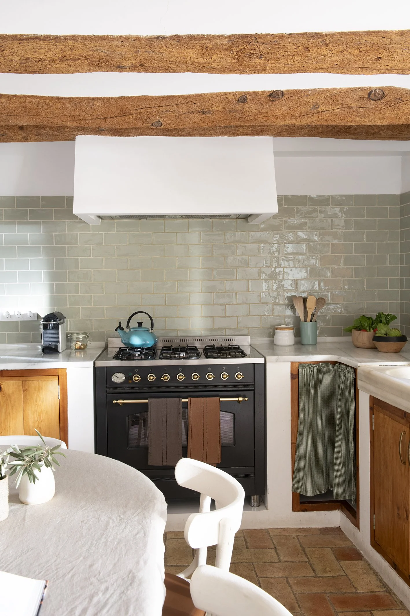 authentic Catalan home interior with natural light and design