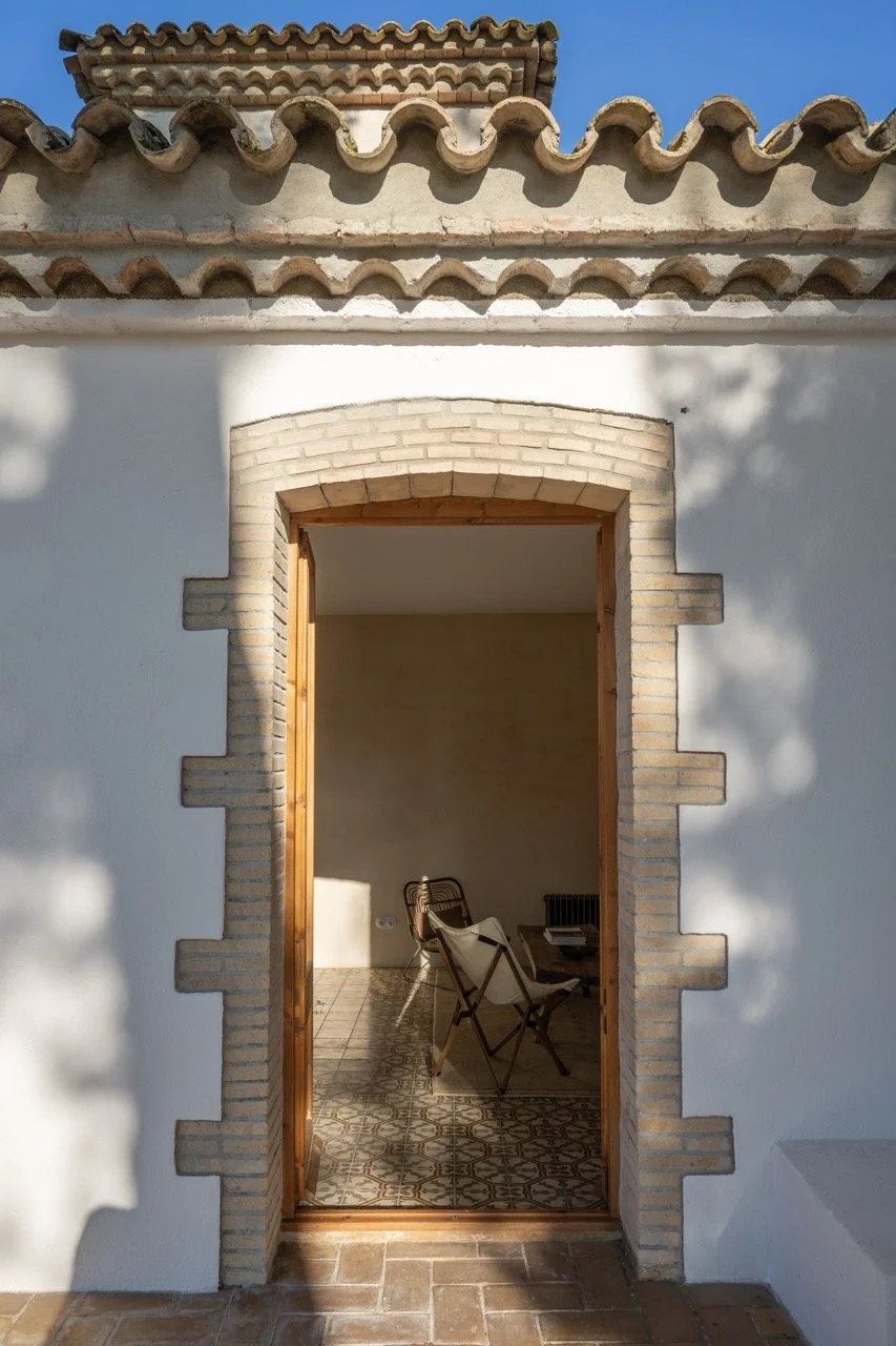 Mediterranean village house interior Penedès wine region