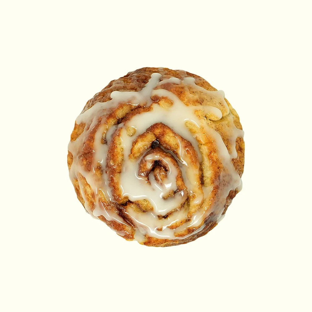 The Cinnabun - Gluten free cinnamon bun topped with our signature frosting.