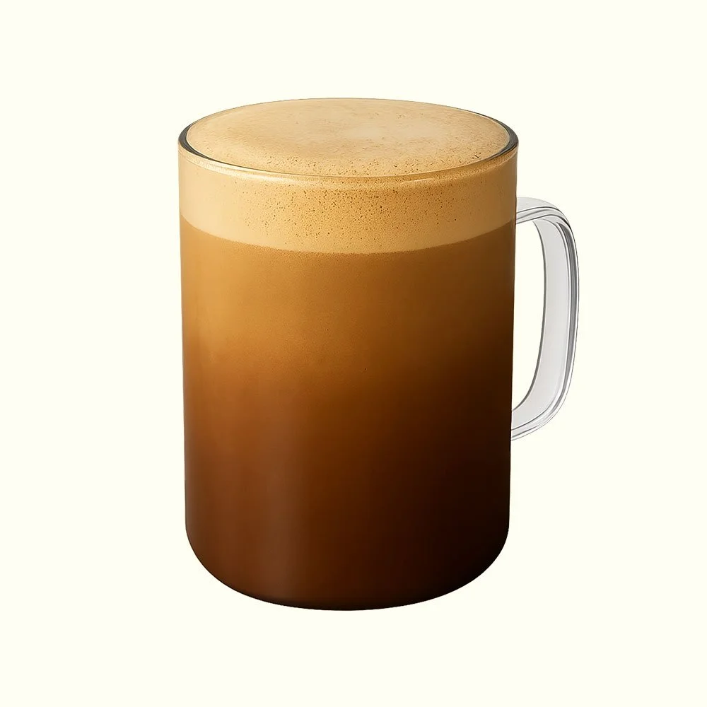 Spiced Chai - Organic espresso, organic chai tea, vanilla collagen whey protein,
organic agave, organic grassmilk. 