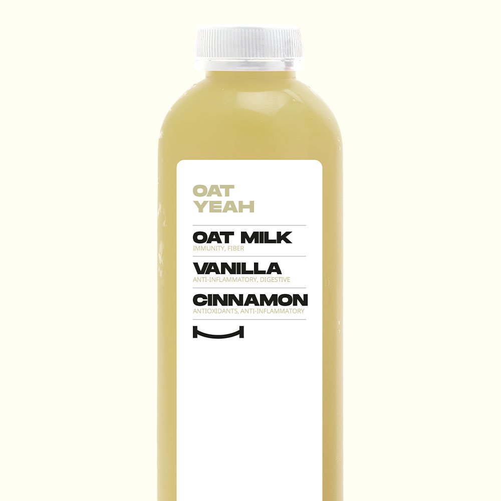 OAT YEAH - Homemade oat "milk", vanilla and cinnamon.

Gluten Free 