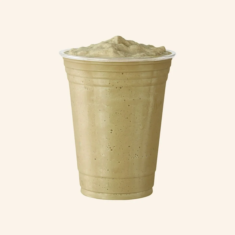 ALMOND JOY - Cacao powder, almond butter, banana, agave, coconut and almond milk.
