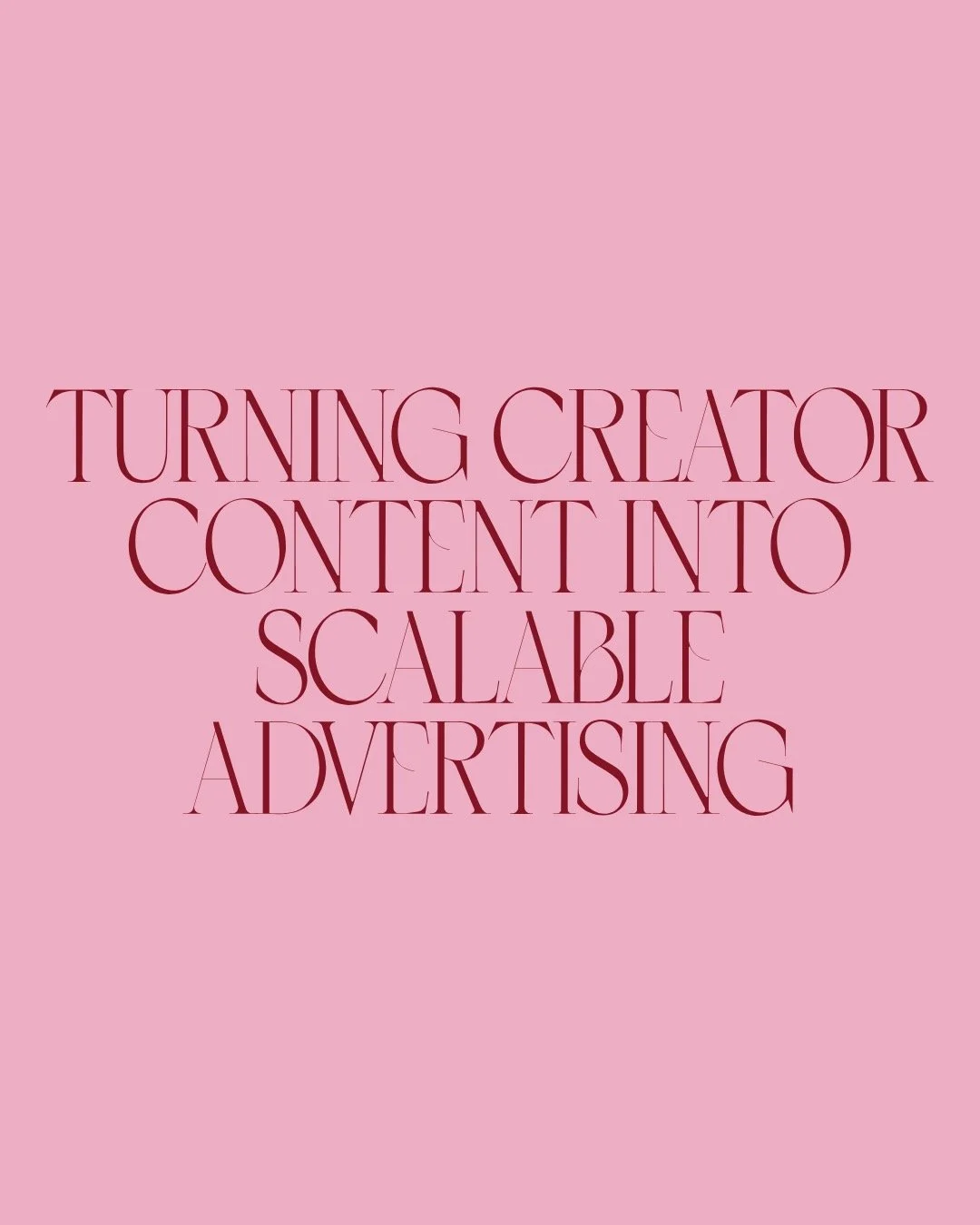 Creator content isn&rsquo;t underperforming&hellip;

it&rsquo;s just being used wrong

Most of it lives in campaigns that look good for a moment and then disappear

BUT ACTUALLY&hellip;

when creator content is built for paid media, it behaves very d
