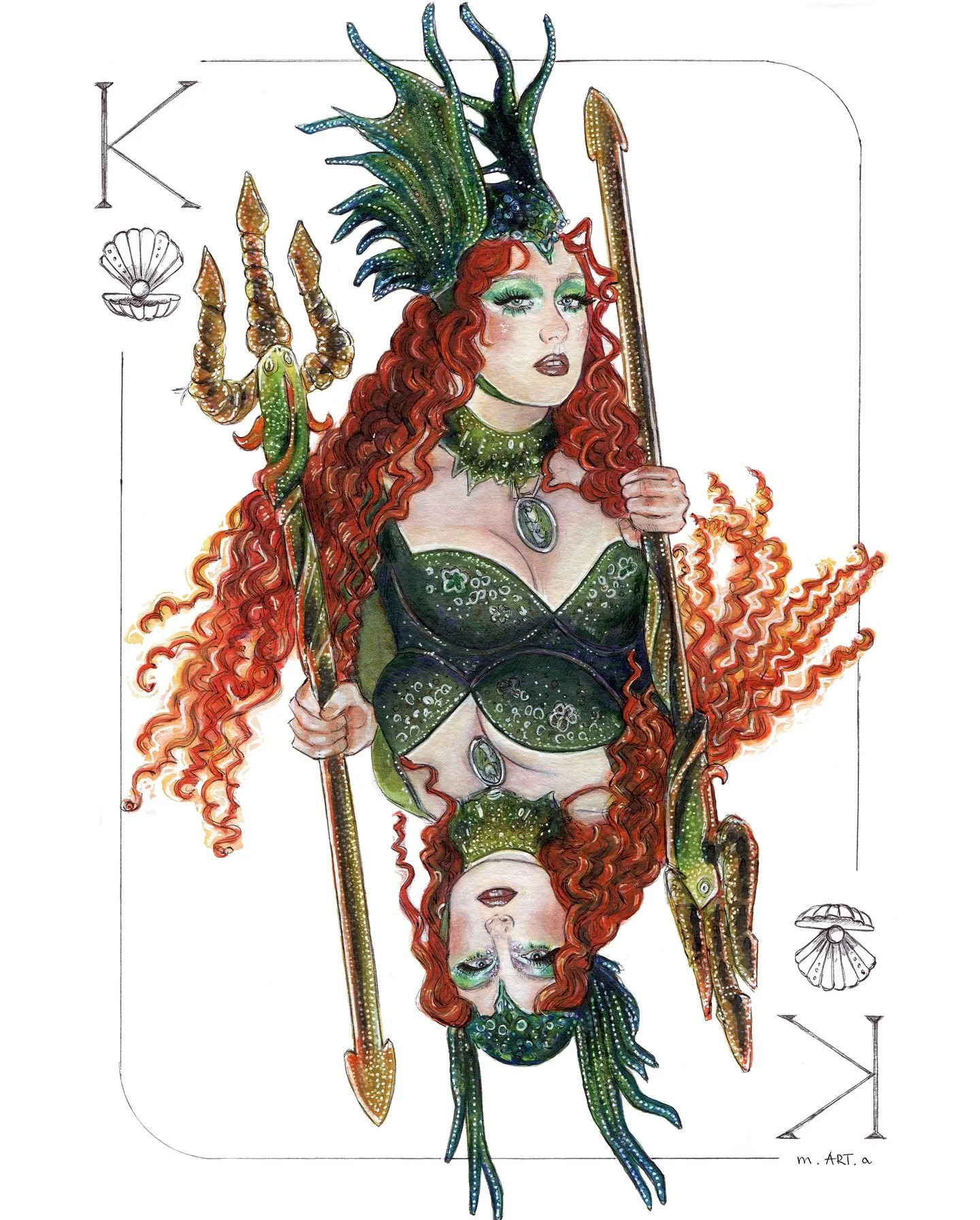 Happy Birthday, @chappellroan ! Thank you for being a constant inspiration and an incredible queer representation 🧜&zwj;♀️ 
I am not as good with words as I am with paints, so I&rsquo;ll let this piece show my admiration. 
#chappellroan #chappellroa