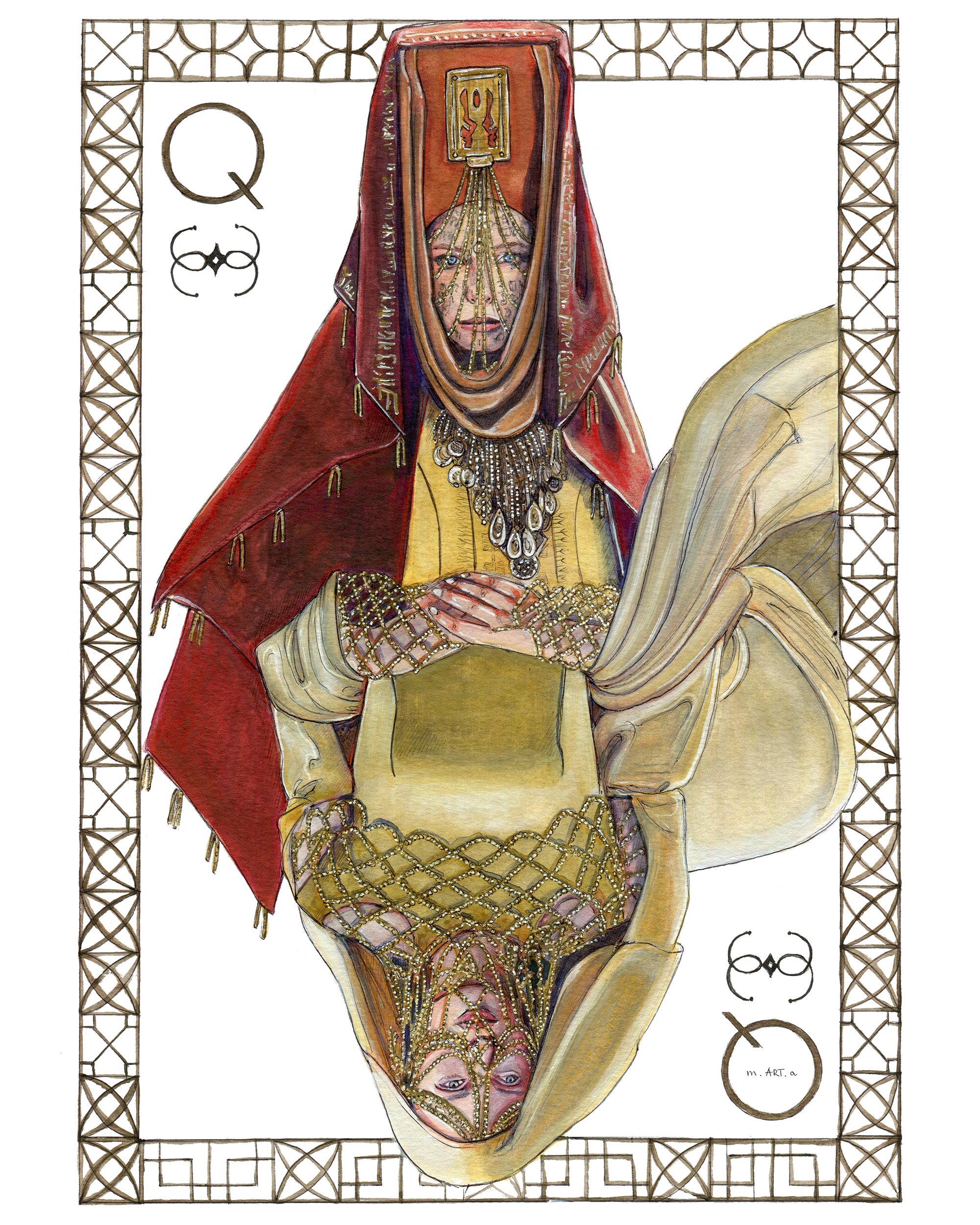 Lady Jessica Atreides Dune Queen Playing Card