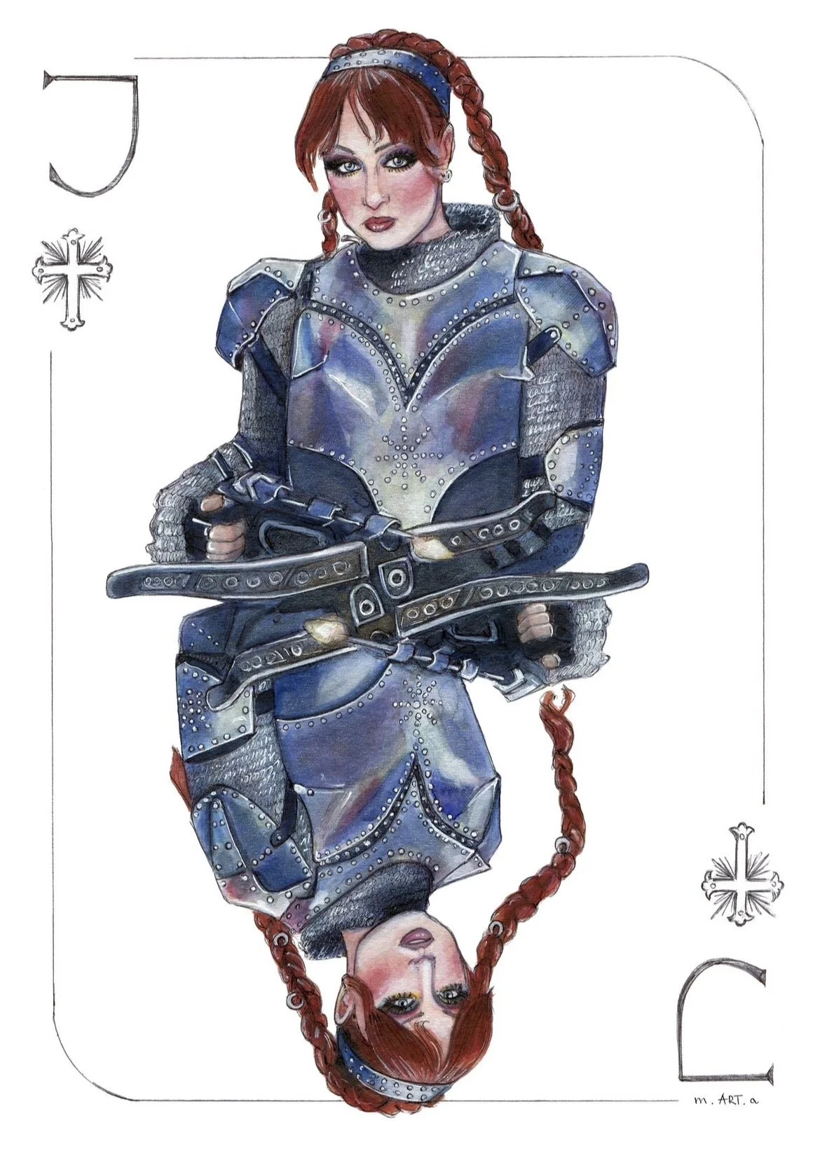 Roan of Arc Jack playing card