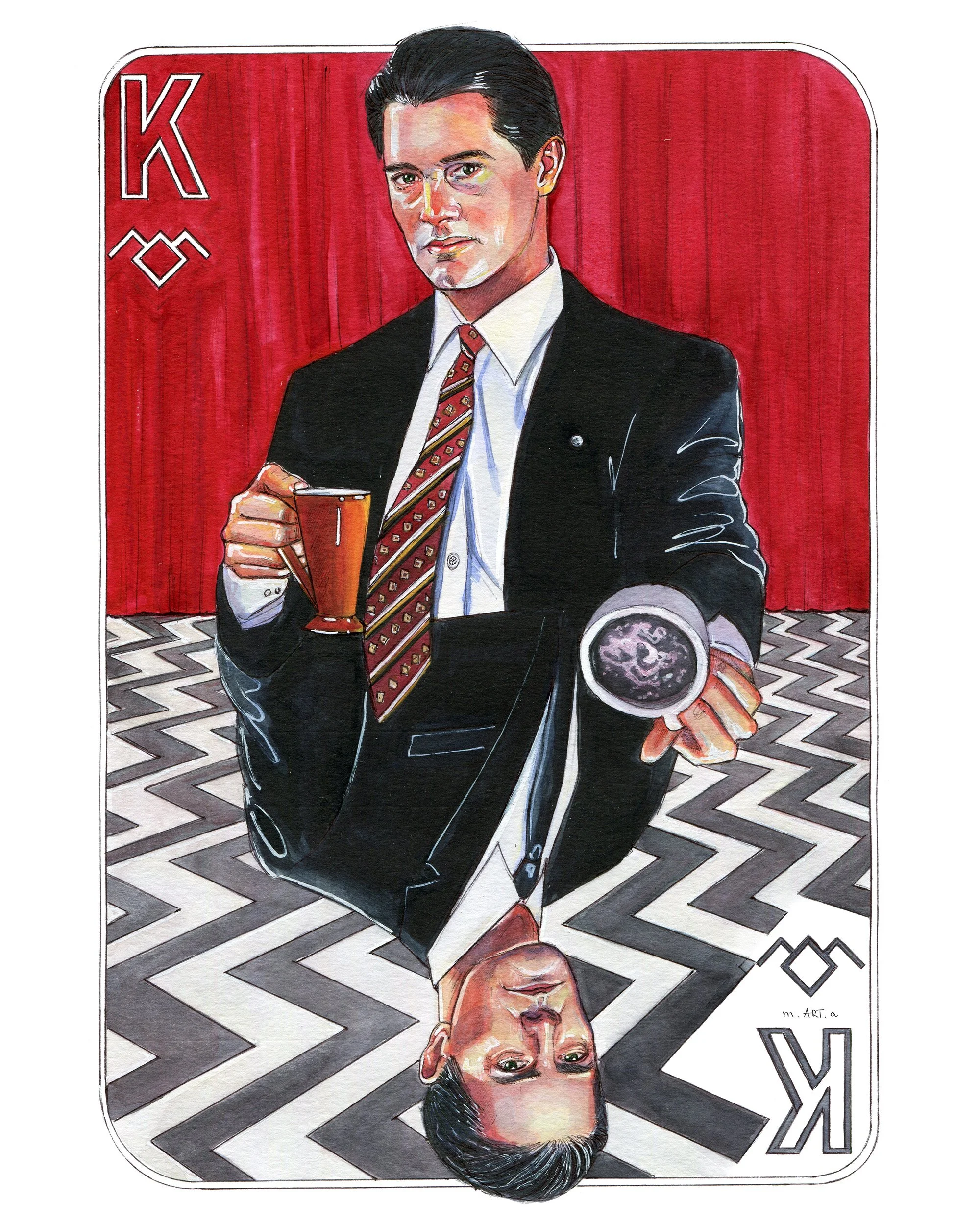 Twin Peaks Agent Cooper King Playing Card