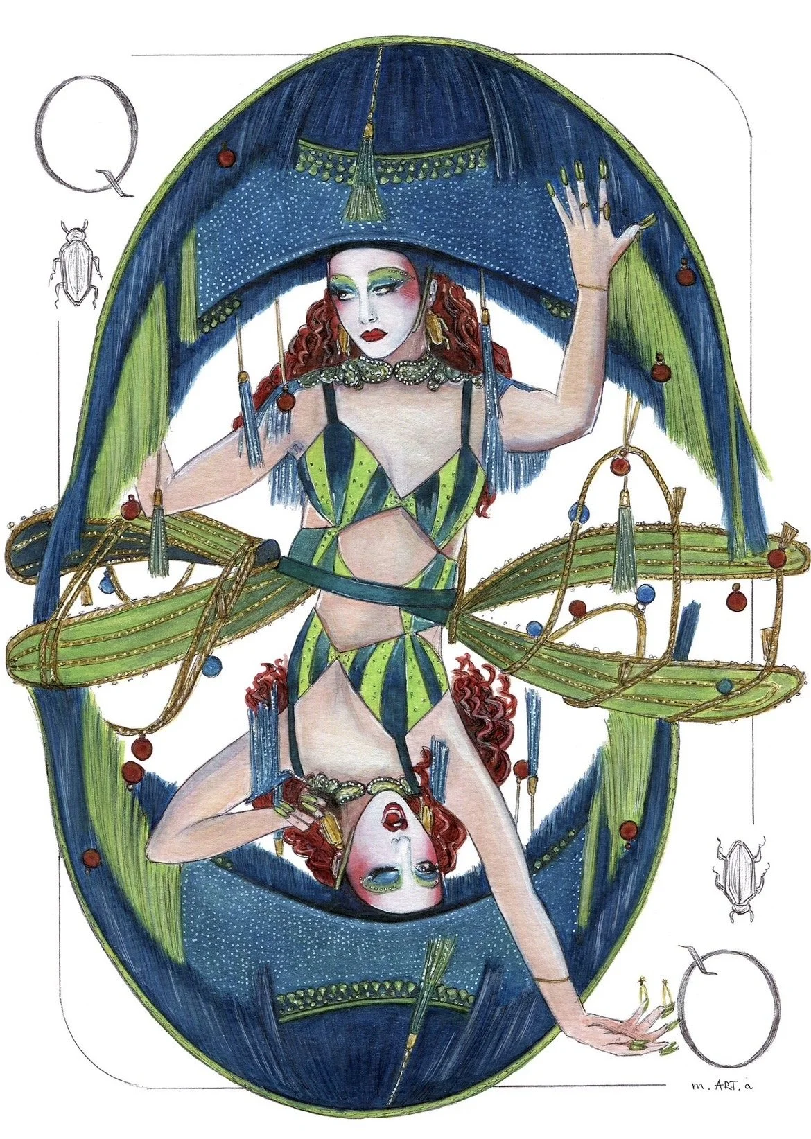 Jazz Age Queen playing card