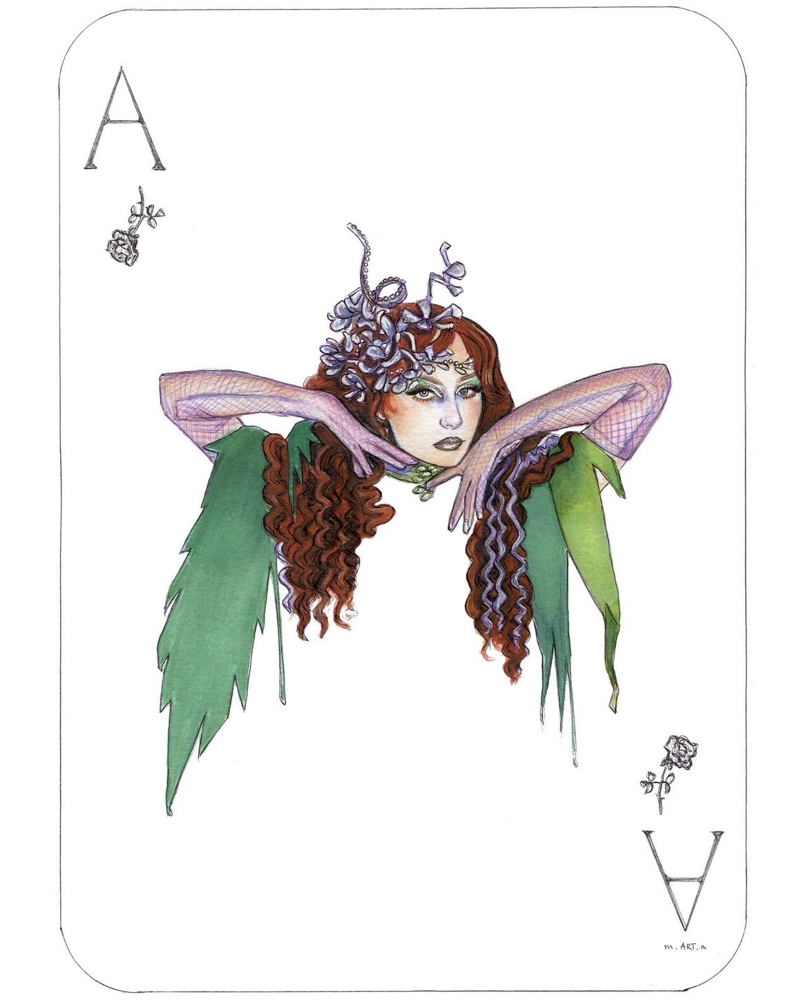 Thistlelina playing card