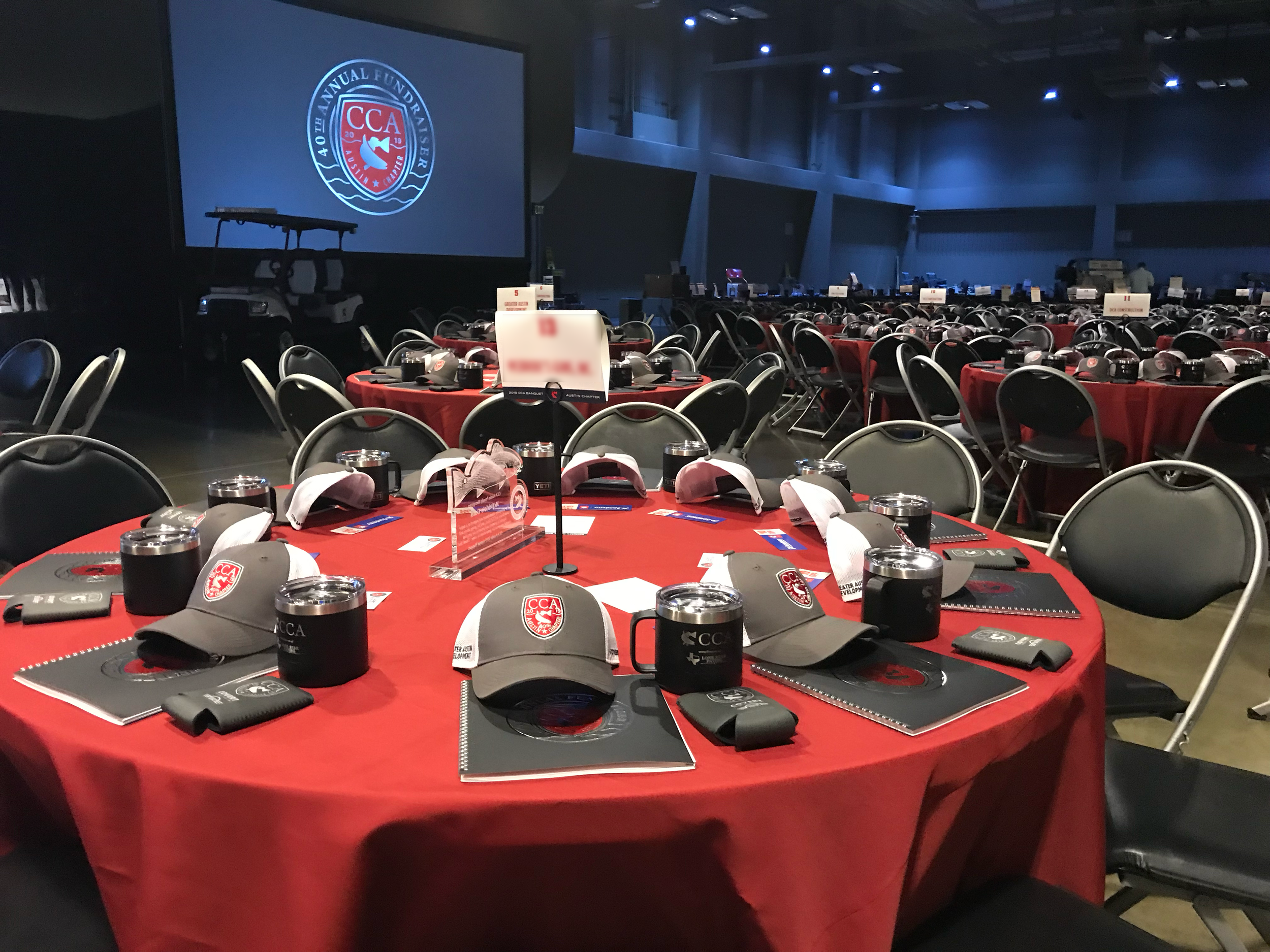 Many local companies purchase a table (or several) for their employees.