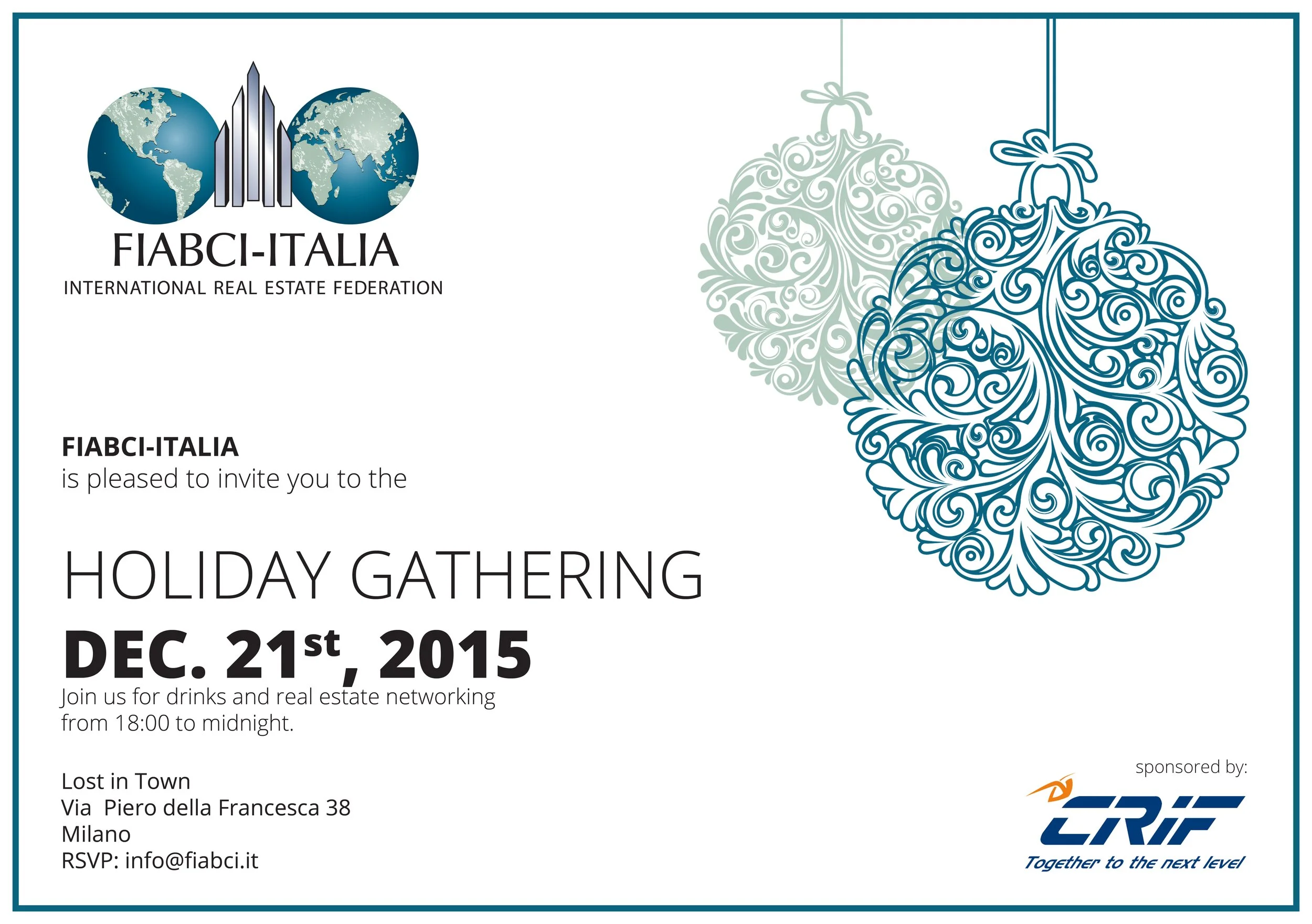 FIABCI Italia Holiday Gathering – 21 dicembre 2015