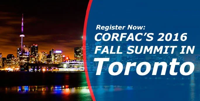 CORFAC 2016 Fall Summit - 21/24.09 Toronto, Canada