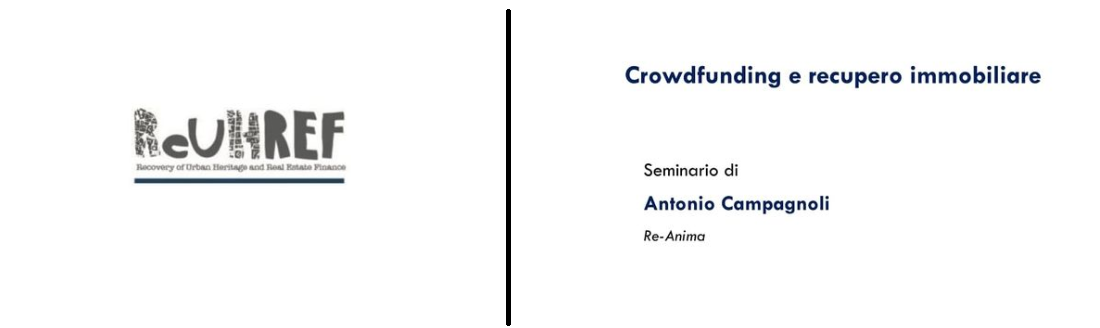 Workshop "Crowdfunding e recupero immobiliare" - 29 settembre