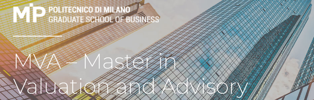 Docenza al Master in Valuation & Advisory (MVA) - MIP Politecnico di Milano