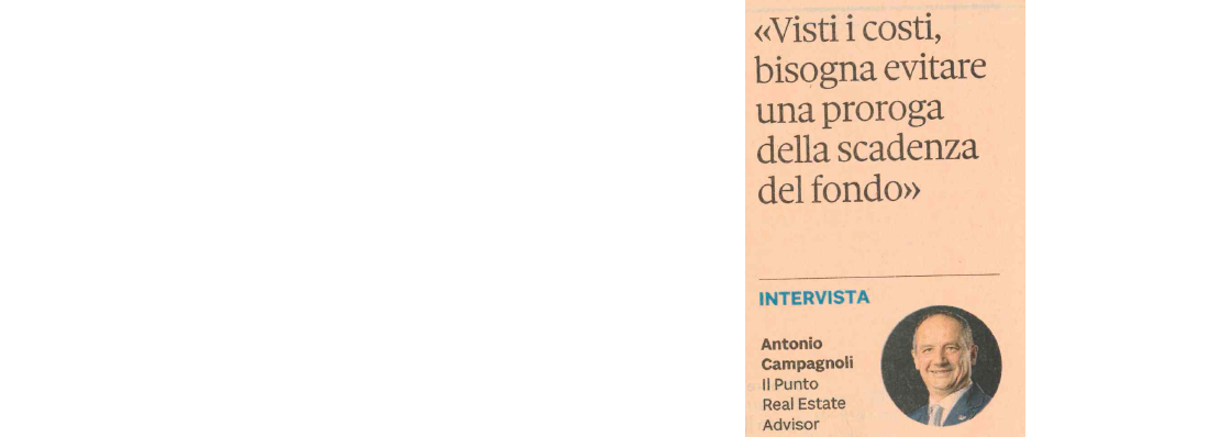 Intervista Antonio Campagnoli - Il Sole 24 ore