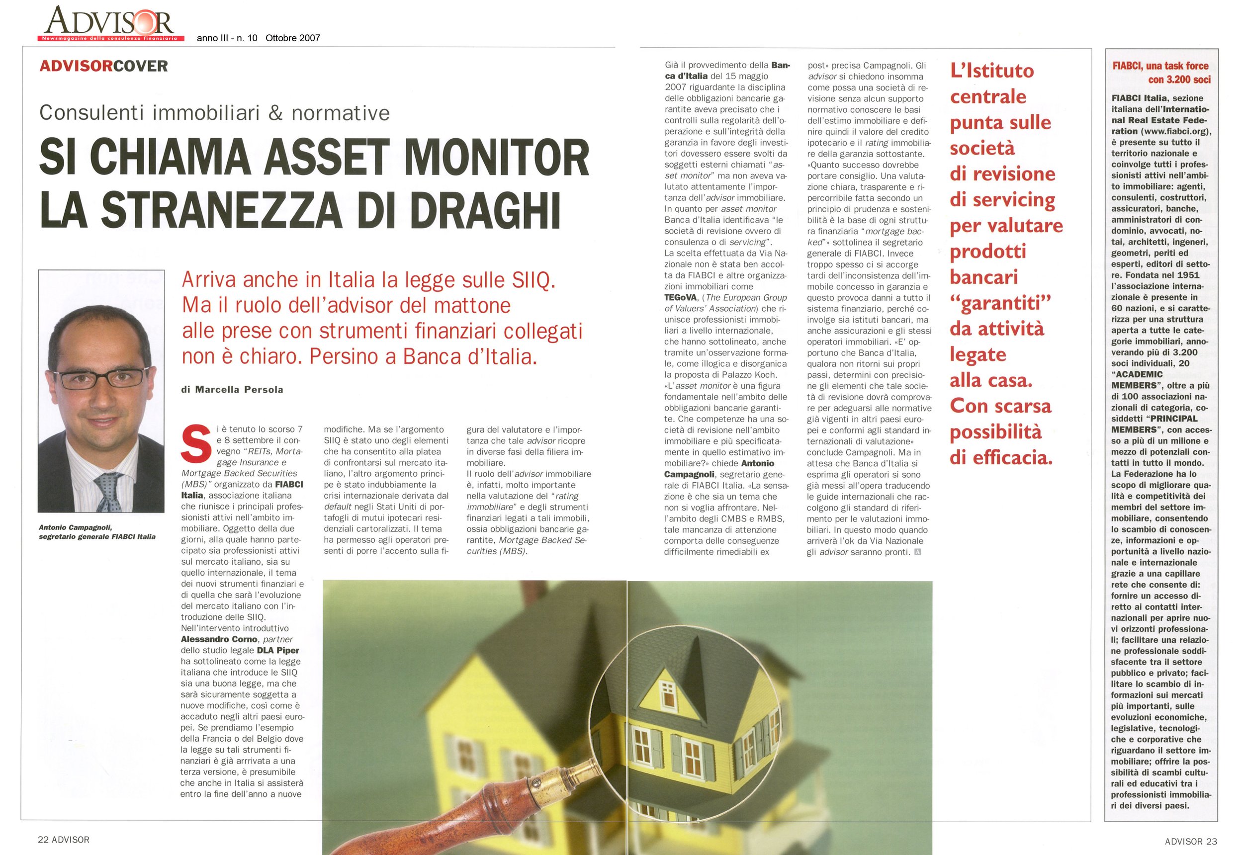 Asset Monitor e Banca d'Italia