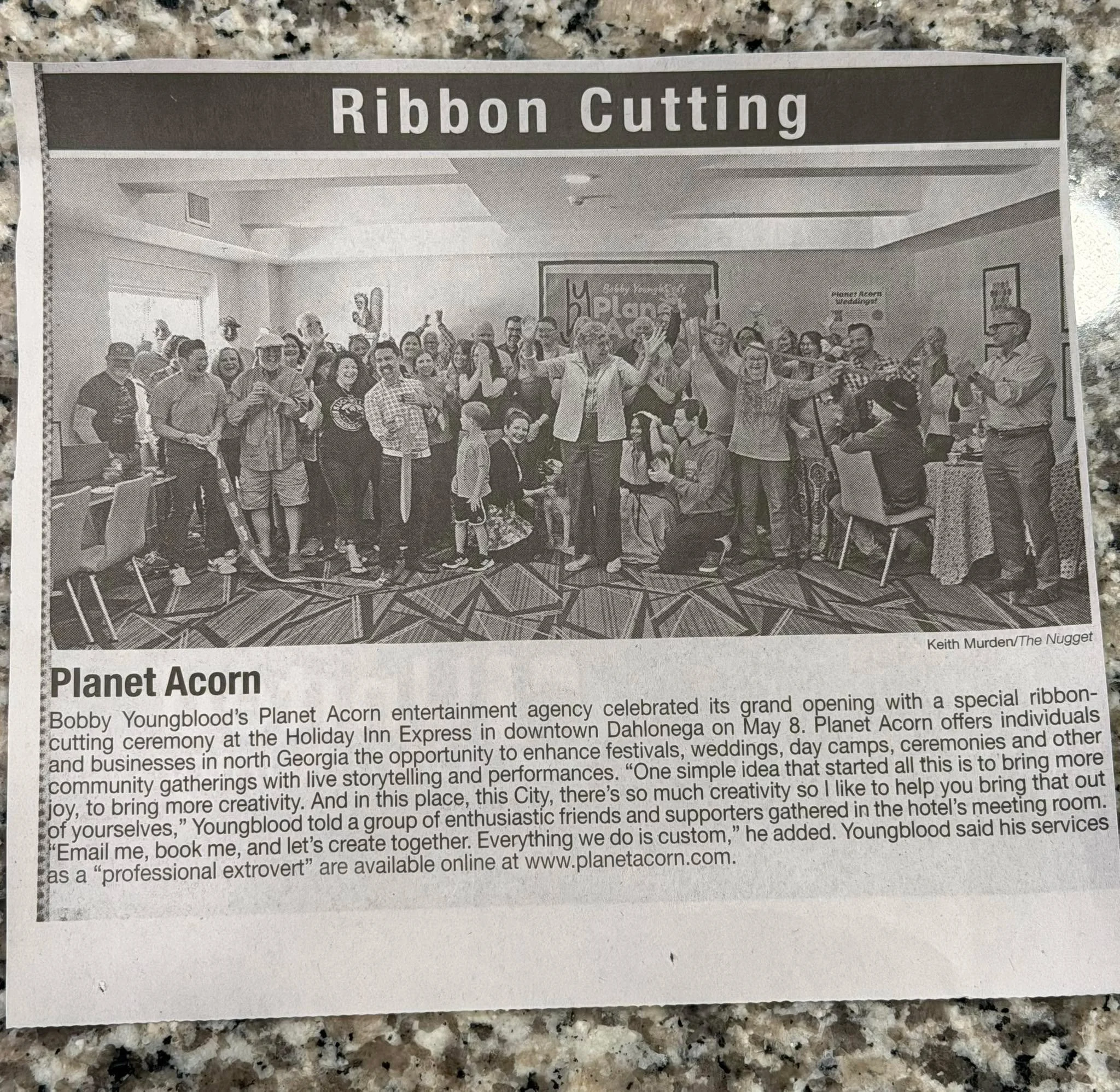 Thanks so much to The Dahlonega Nugget for capturing my ribbon cutting and including quotes from my &ldquo;speech&rdquo;! 

And a heartfelt thank you again to my friends, family, community partners and leaders for showing up to this event, making me 