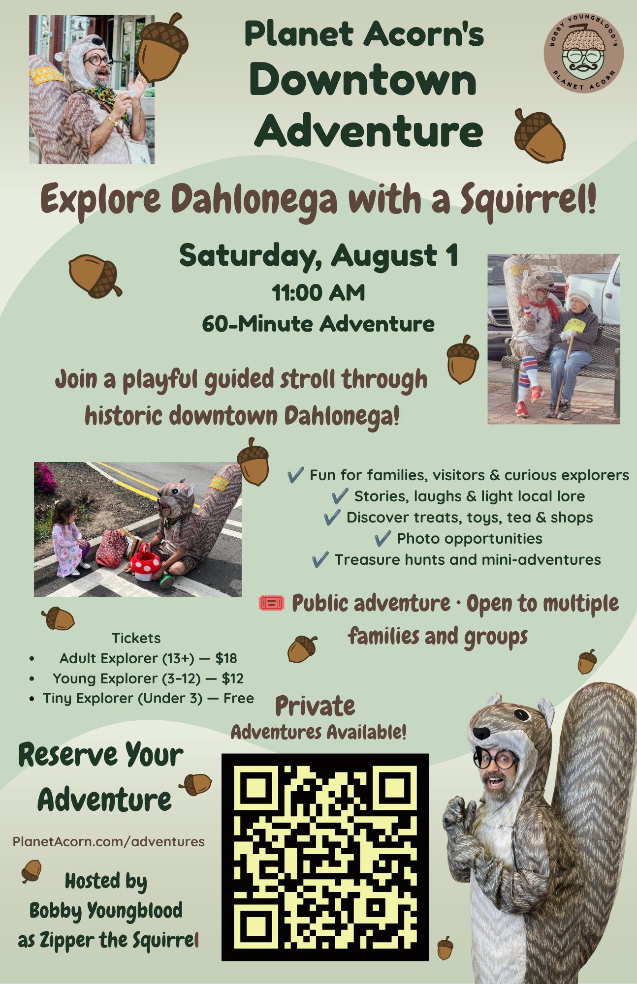Planet Acorn's Downtown Adventure