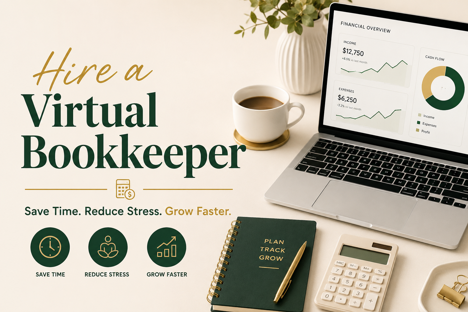 Why Hiring a Virtual Bookkeeper Can Save Your Business Time, Money, and Stress in 2026