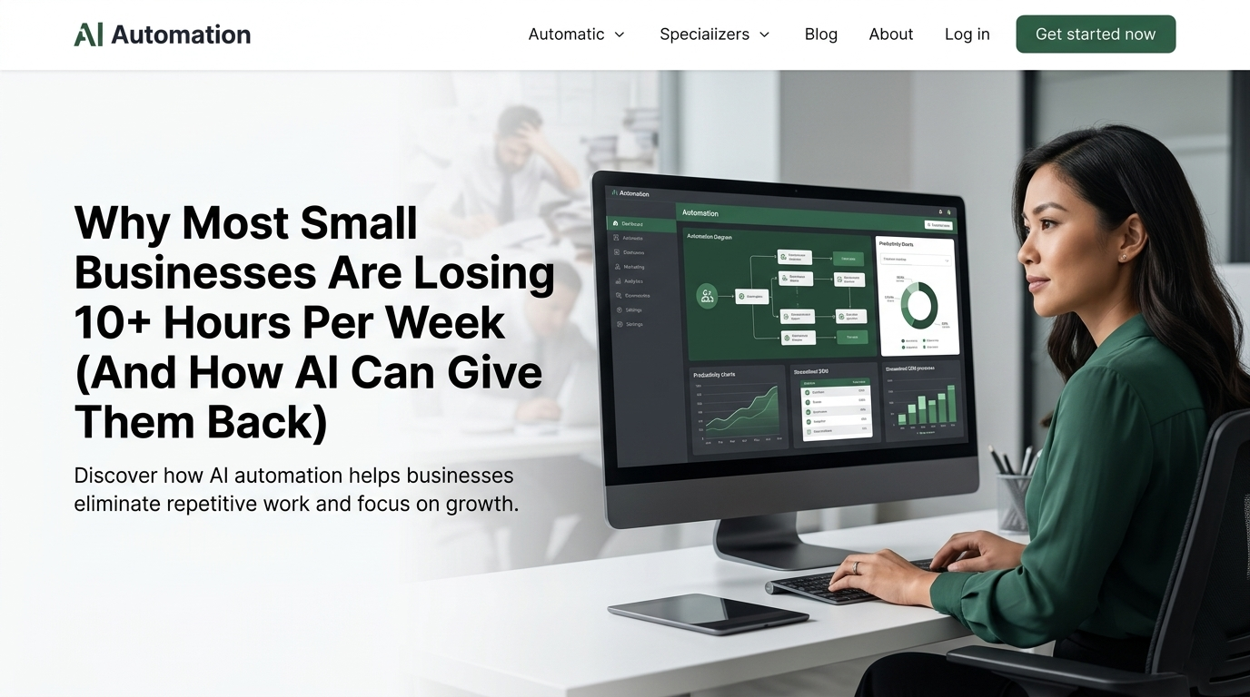 Why Most Small Businesses Are Losing 10+ Hours Per Week (And How AI Can Give Them Back)