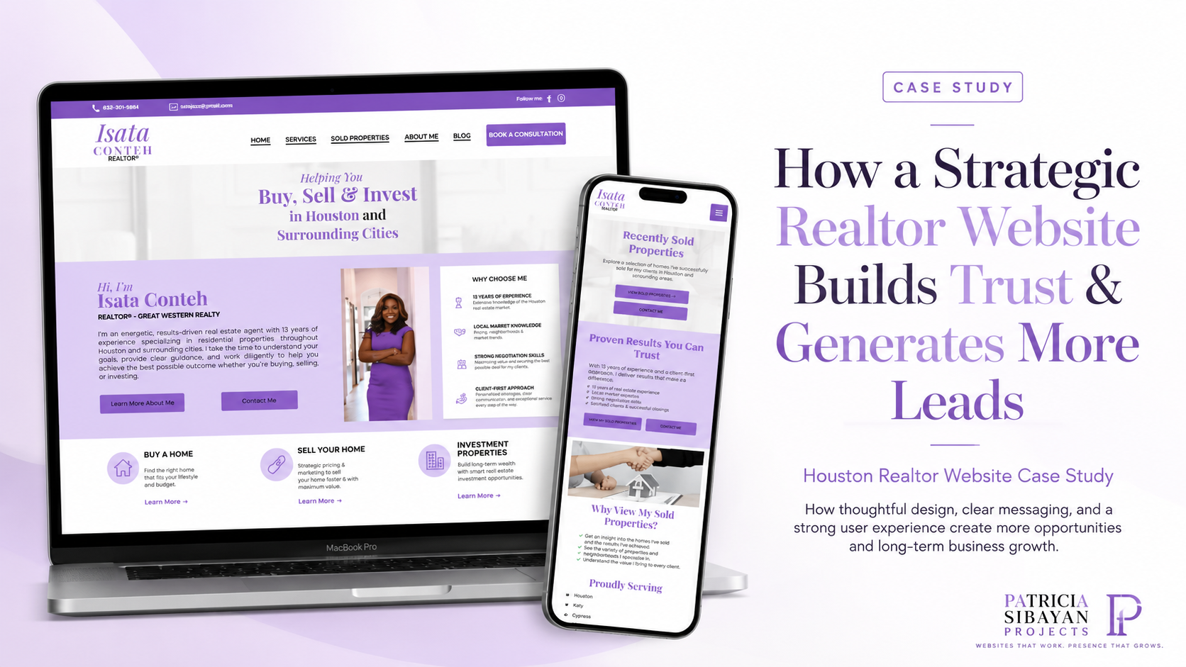 Real Estate Website Design Case Study: A Modern Realtor Website Built for Houston Home Buyers and Sellers