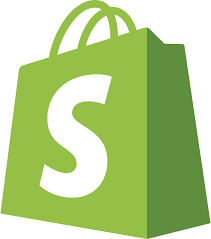Shopify logo representing an eCommerce platform for online store creation and management