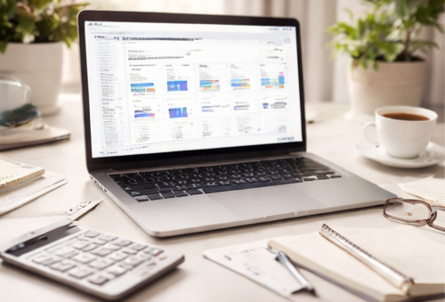 A desktop of a professional freelancer helping businesses grow online named Patricia Mupas Sibayan.