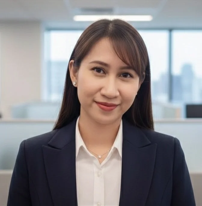 Patricia Mupas Sibayan, a virtual assistant in Philippines, a freelance project manager, website builder and social media marketing and sales manager, who helps her clients through content creation and bookkeeping.