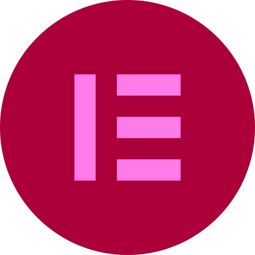 Elementor logo representing a WordPress page builder for custom website design