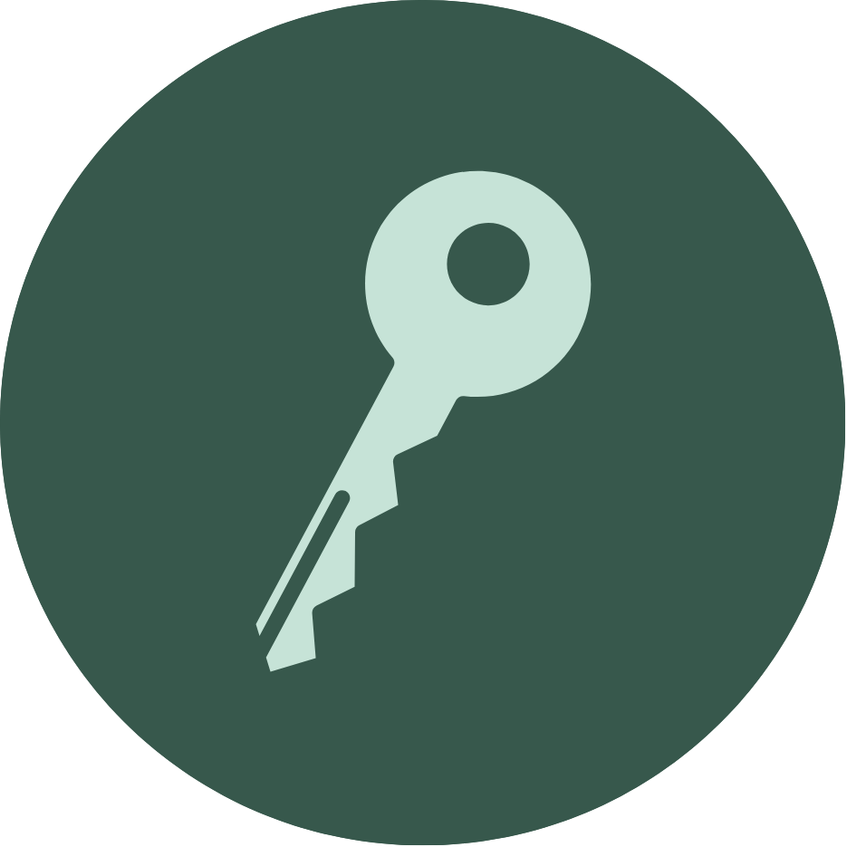 Icoon commitment — sleutel.