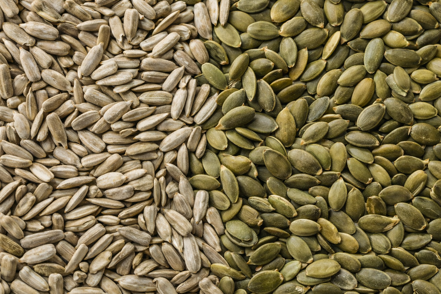 Our premium high quality Sunflower seeds and white pumpkin seeds.