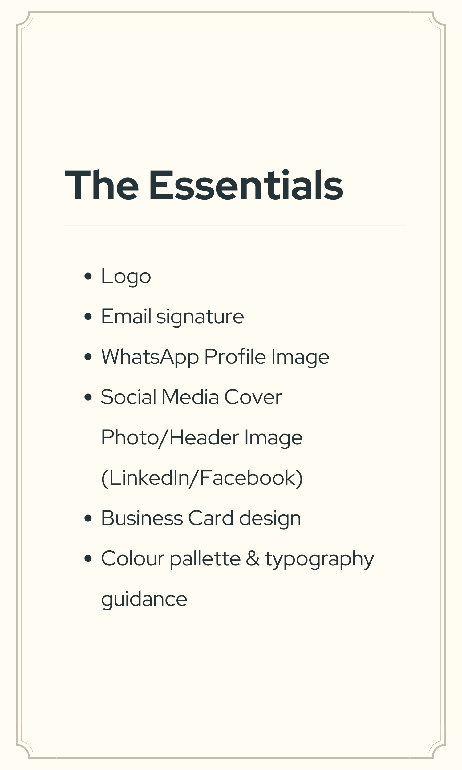 Essentials Branding Package