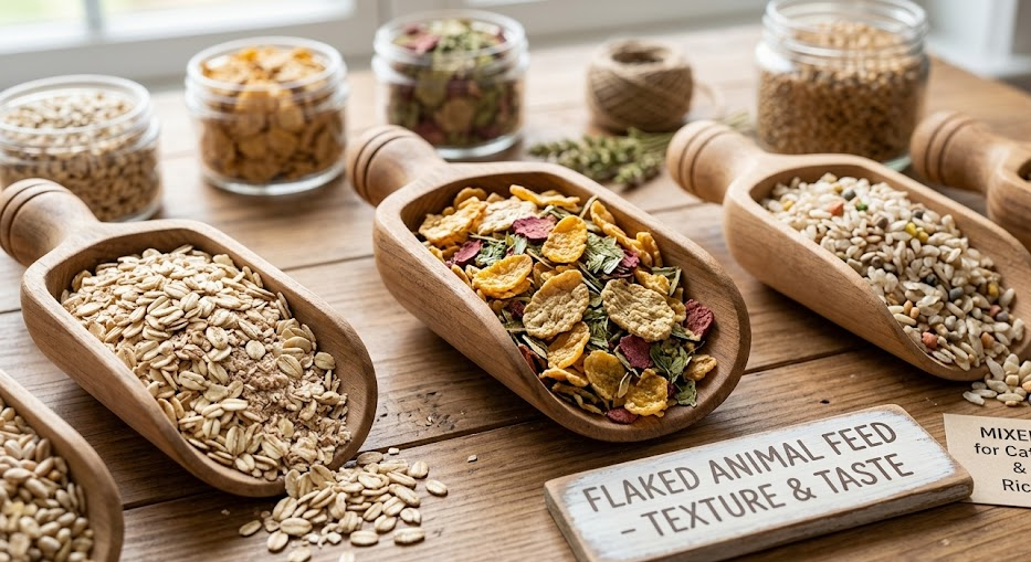 Premium Flaked Animal Feed