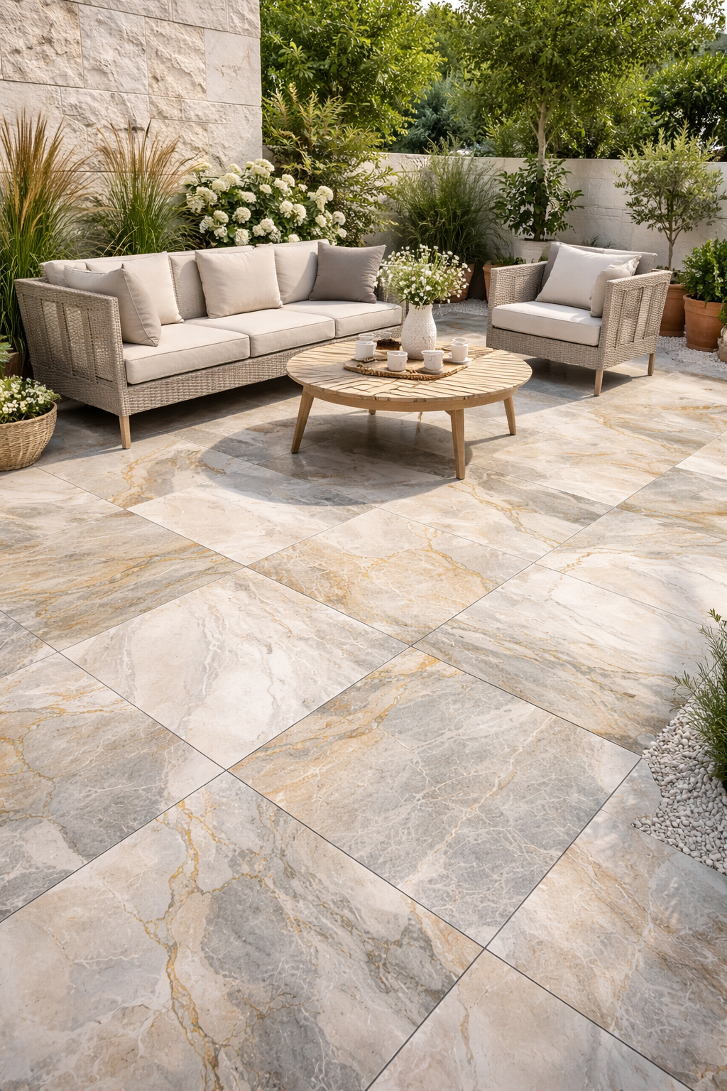 Elegant Outdoor Ceramic Tiles