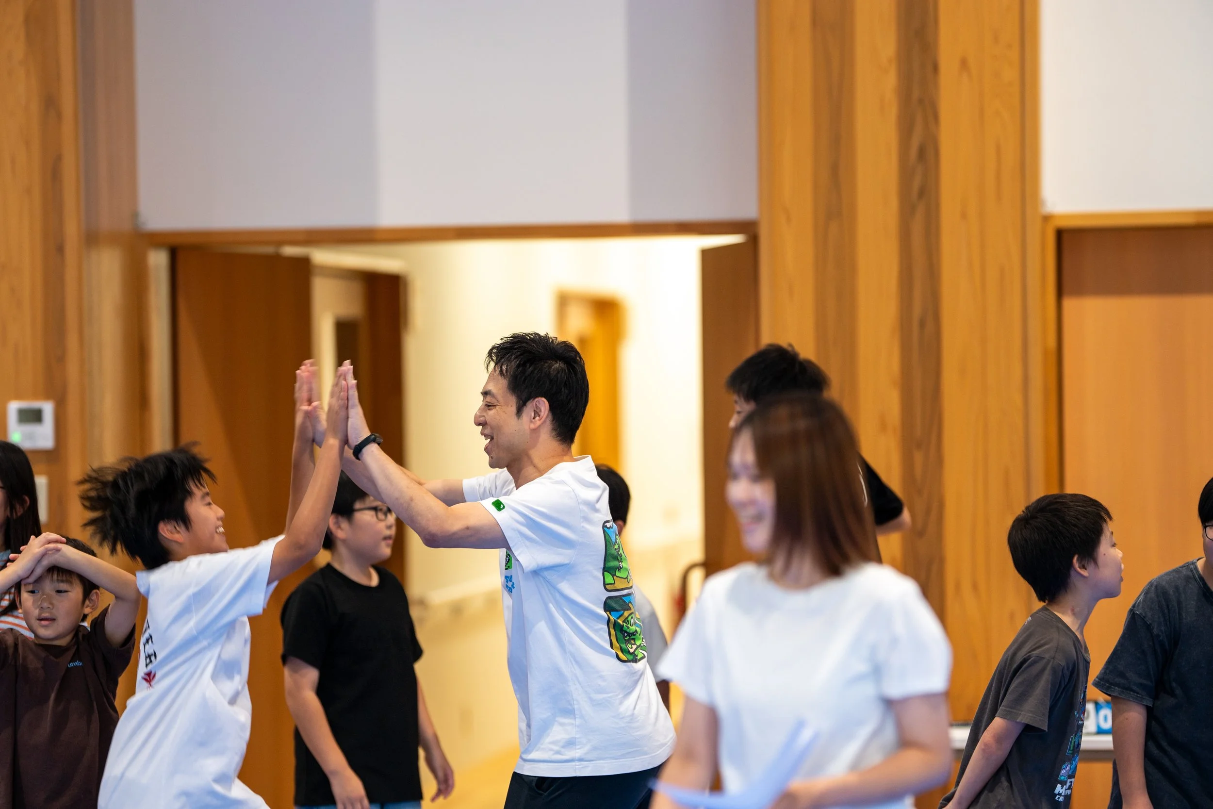 親子と楽しむ鶴岡六学区バドミントンスポーツ少年団-6