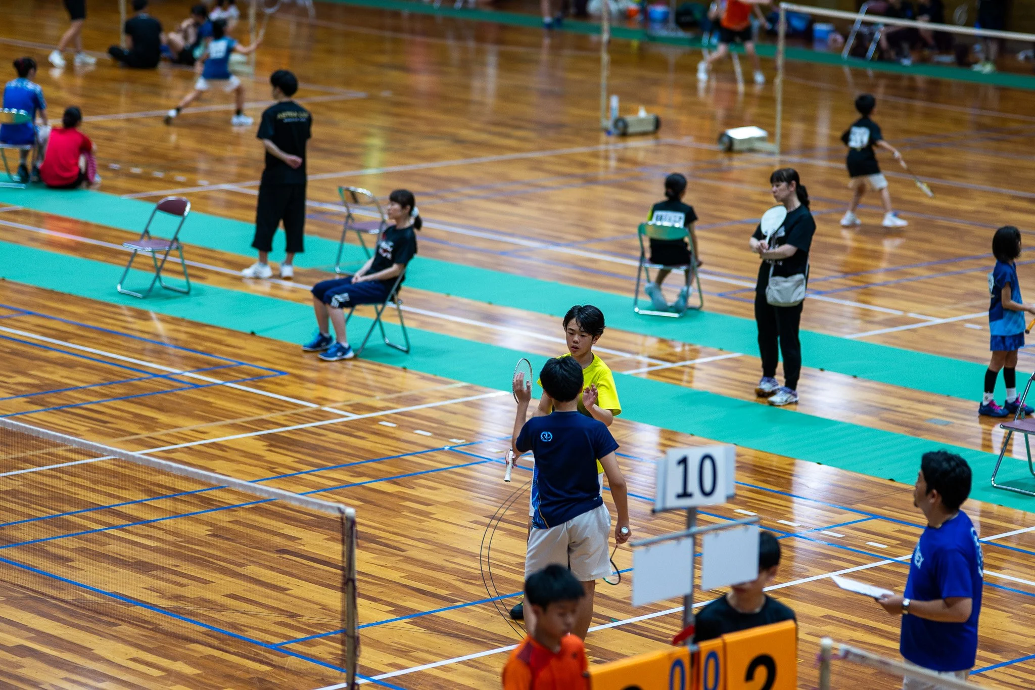山形県鶴岡市ジュニアバドミントンクラブ南三陸町練習試合燕沢ジュニア様県総体にむけて