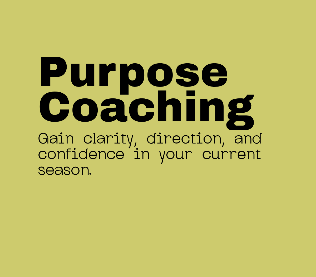 Purpose Coaching