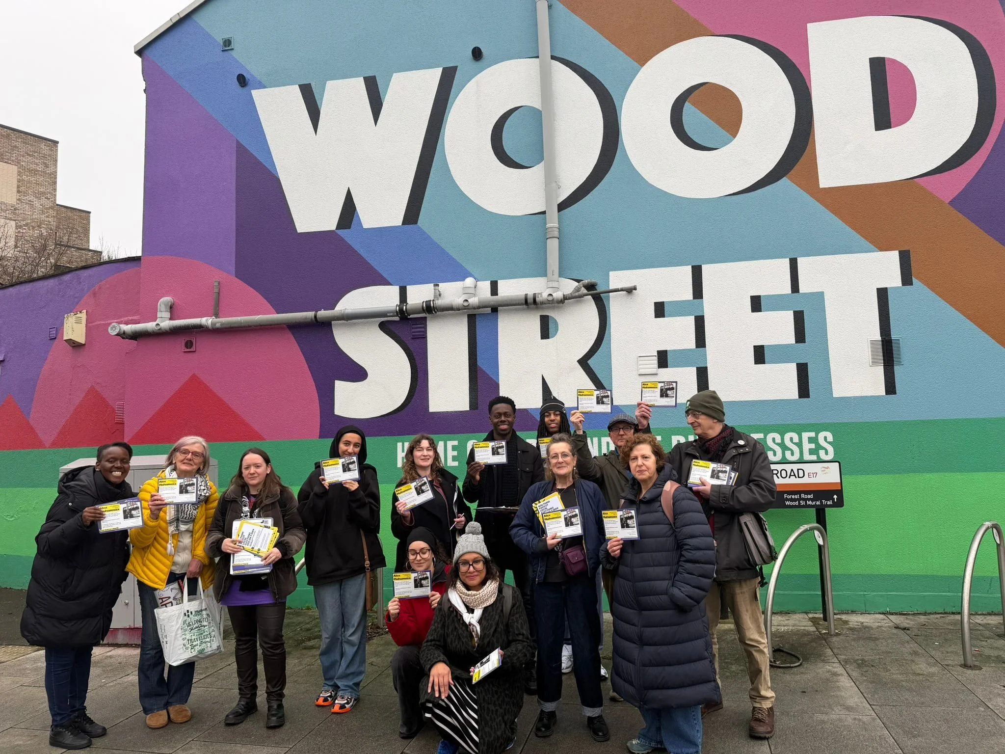 Wood St leafleting for Alex Muhumuza