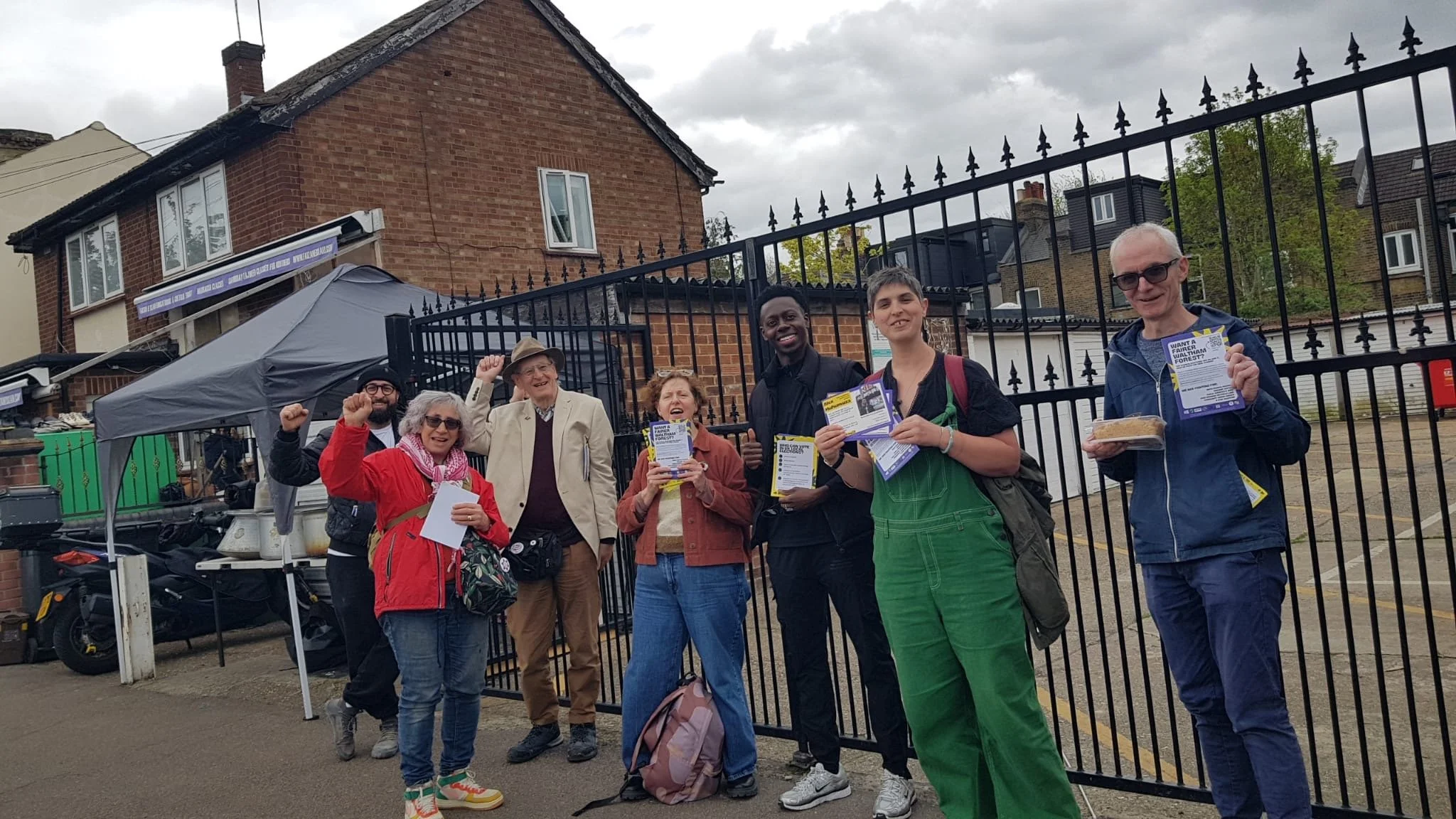Wood St leafleting for Alex Muhumuza
